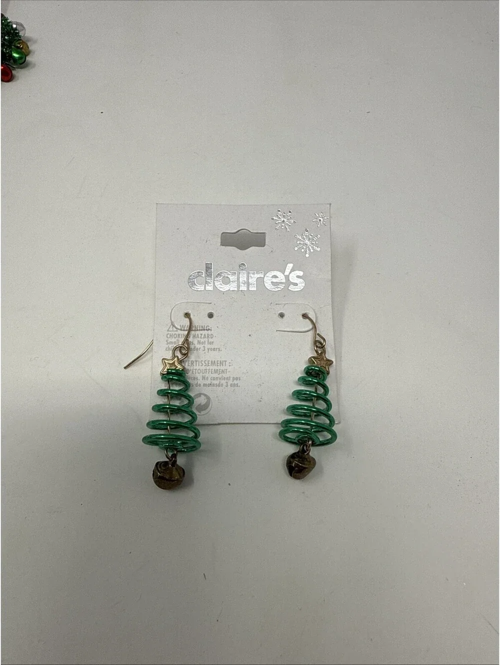 Christmas Tree With Bell Claire’s Earring
